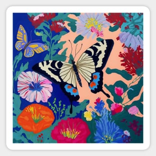 Fluttering in the garden Sticker